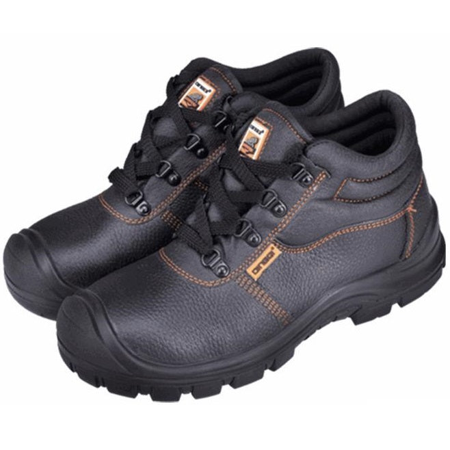 Safety Shoes 45 Black Leather