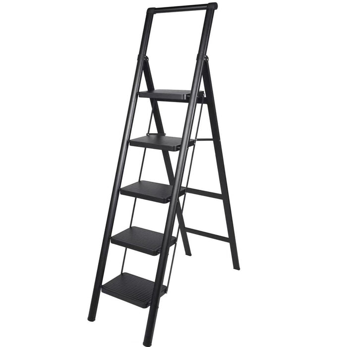 PSHL-815/H: 5 Steps Steel Household Ladder/ Handle