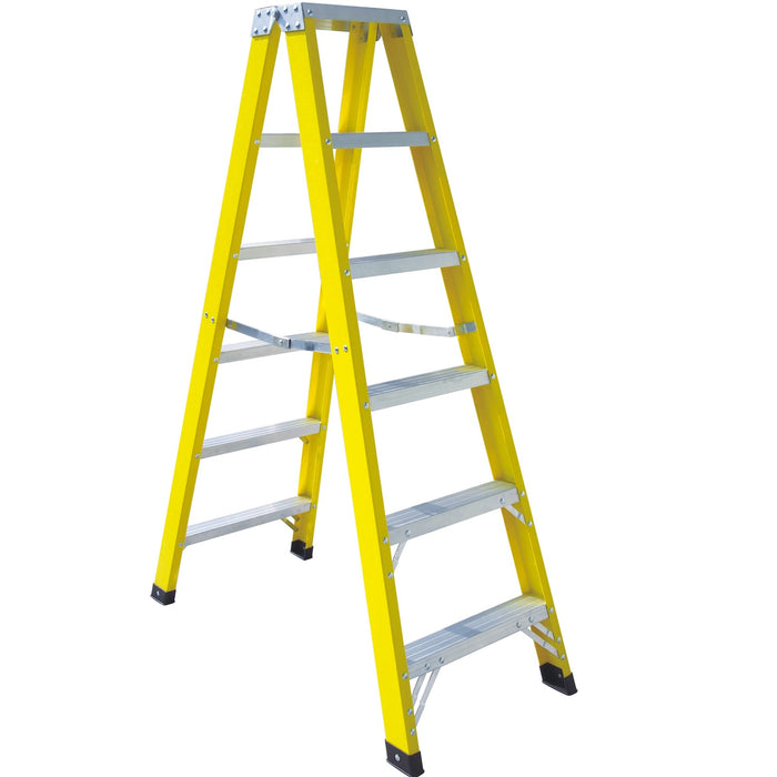 PLFDSL-8A: 8 Steps Fiberglass Double-Sided Ladder