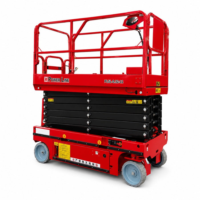 PLSPSL-0.32-12: Self Propelled Scissor Lift, 12-14M, 320Kg Capacity