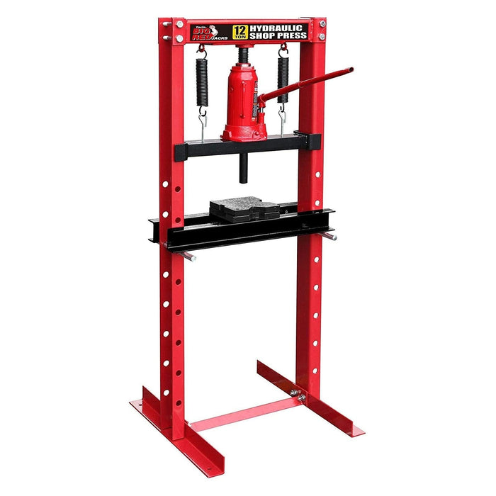 PLHSP-T350201: Hydraulic Shop Press 12Ton w Gauge