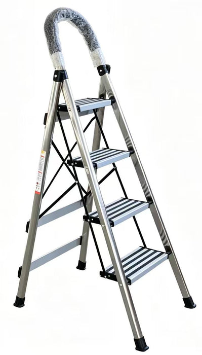 PLSSL-104C: 4 Steps Steel House Ladder/ Anti-slip