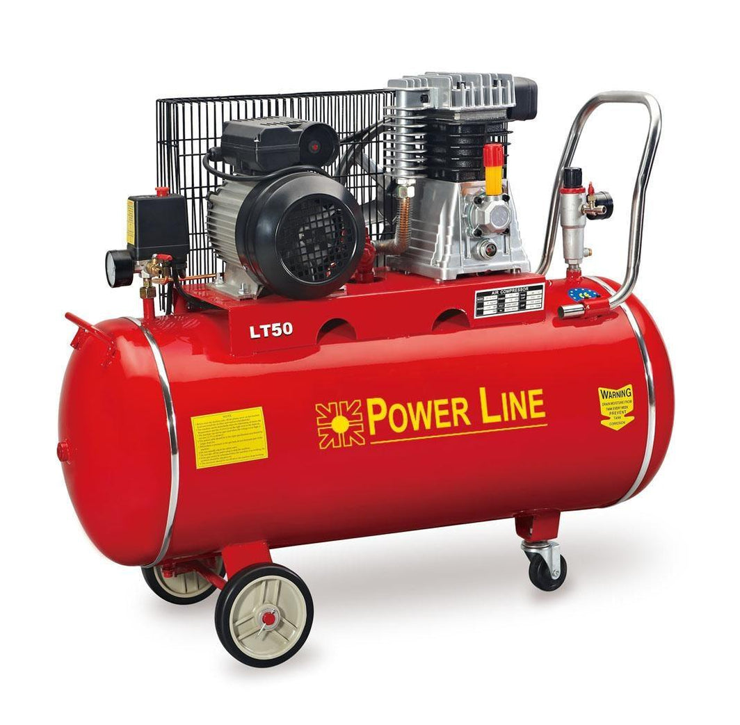 100L Power Line Air Compressor V-type (Blue) — Takla Trading