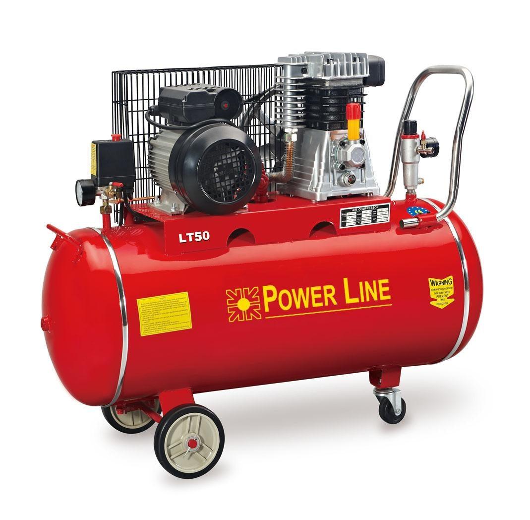 100L Power Line Air Compressor V-type (Blue) — Takla Trading