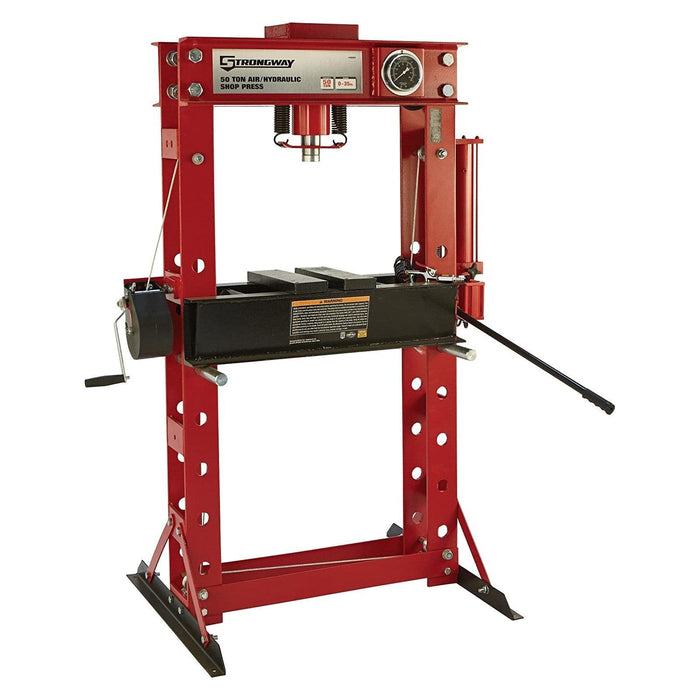 PLHSP-T350204: Hydraulic Shop Press 50Ton w Gauge